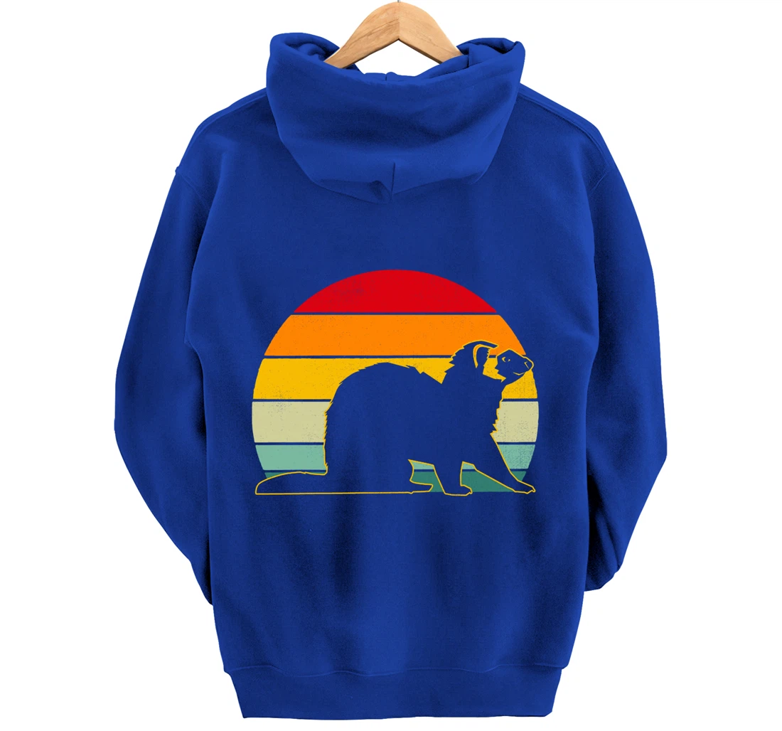 Ferret Vintage Retro Ferret Keeper Pullover Hoodie