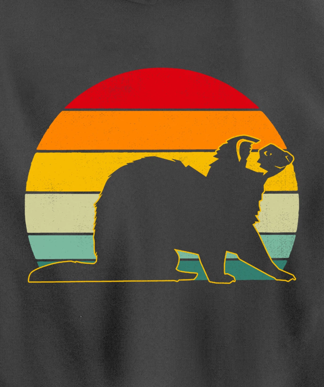 Ferret Vintage Retro Ferret Keeper Pullover Hoodie