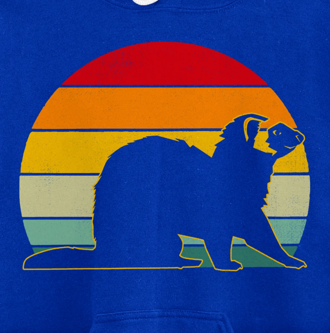 Ferret Vintage Retro Ferret Keeper Pullover Hoodie