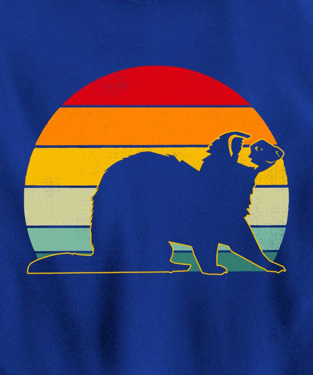 Ferret Vintage Retro Ferret Keeper Pullover Hoodie