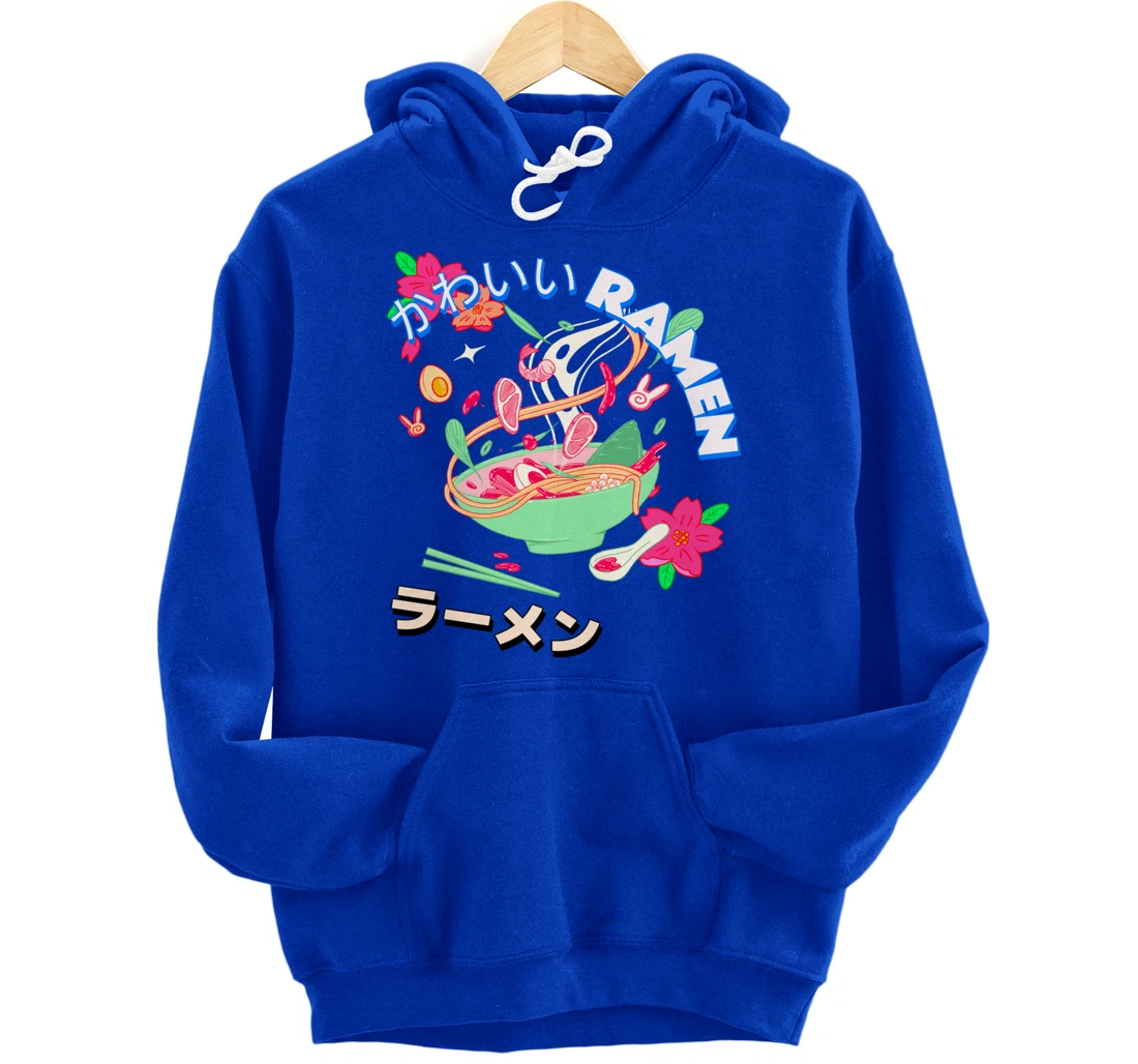 Cute Kawaii Japanese Shrimp Ramen Bowl Ebi Noodles Pullover Hoodie
