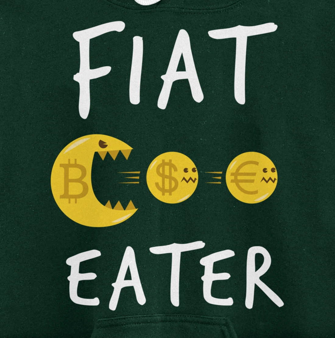 Funny Bitcoin Design - Cryptocurrency Comic Business Money Pullover Hoodie