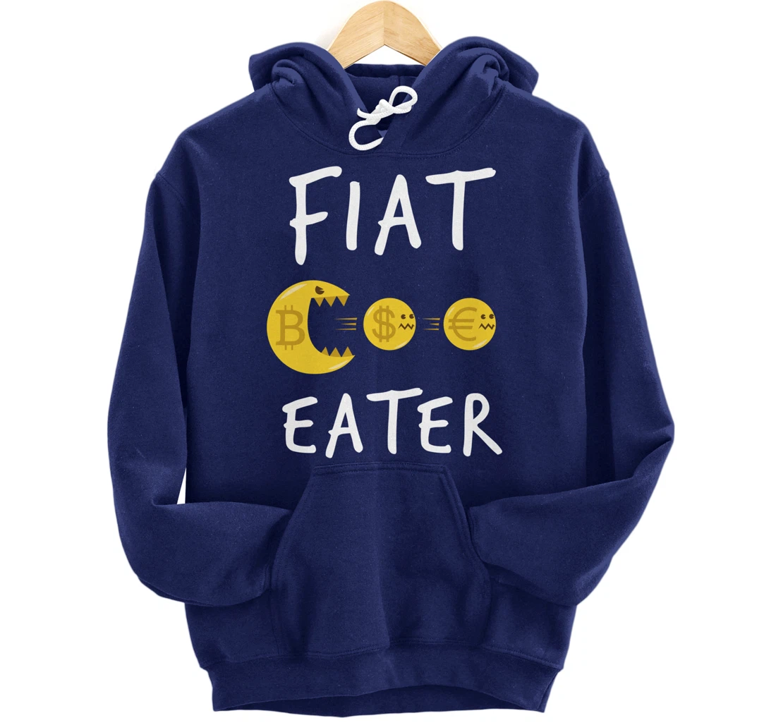 Funny Bitcoin Design - Cryptocurrency Comic Business Money Pullover Hoodie
