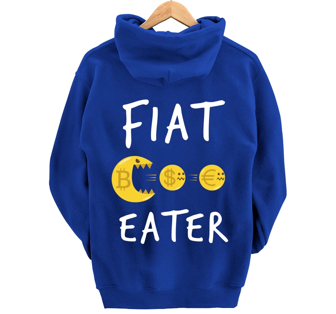 Funny Bitcoin Design - Cryptocurrency Comic Business Money Pullover Hoodie