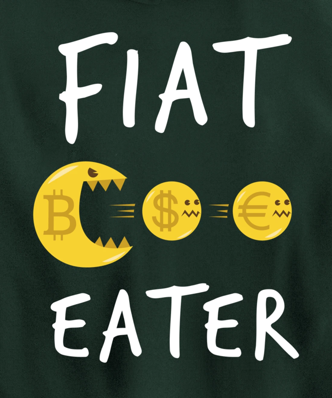 Funny Bitcoin Design - Cryptocurrency Comic Business Money Pullover Hoodie