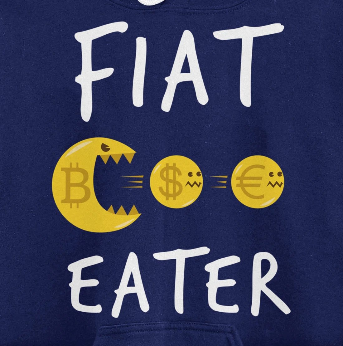 Funny Bitcoin Design - Cryptocurrency Comic Business Money Pullover Hoodie