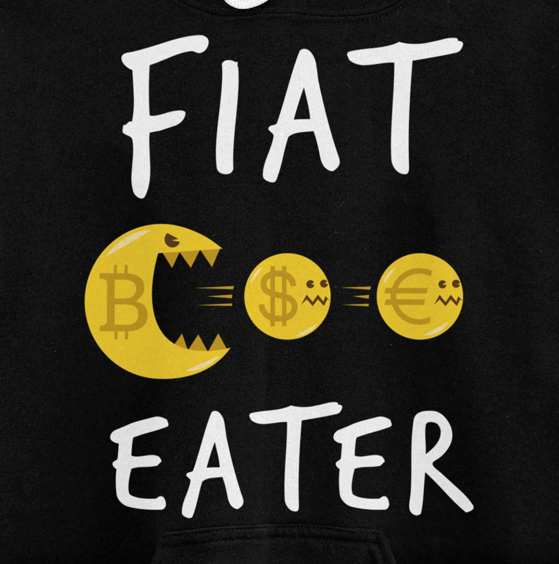 Funny Bitcoin Design - Cryptocurrency Comic Business Money Pullover Hoodie