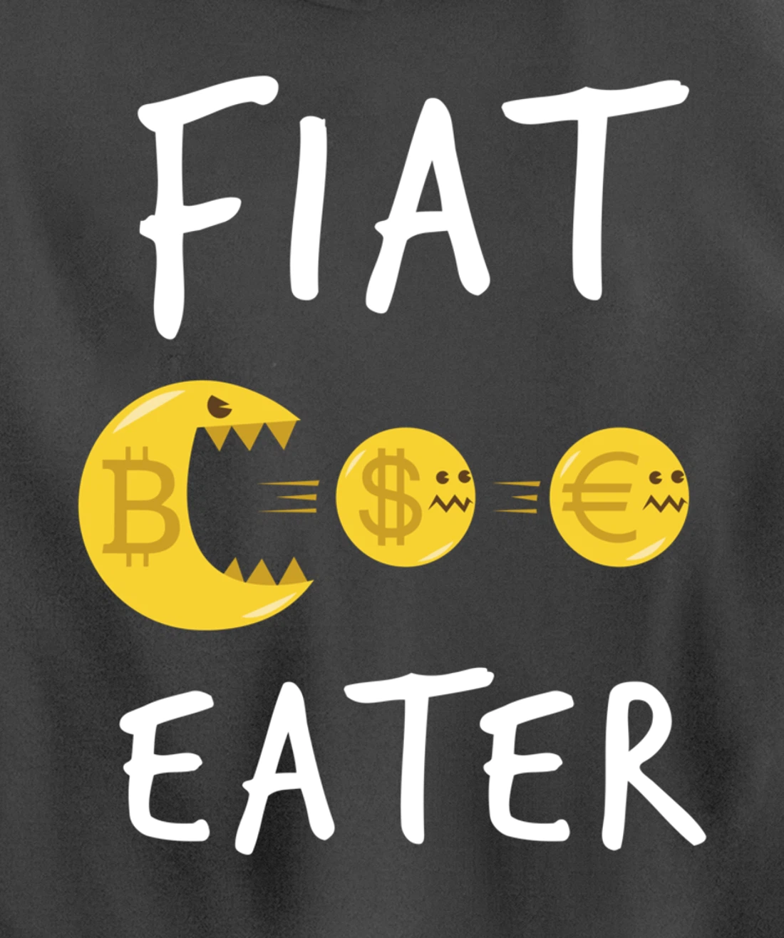 Funny Bitcoin Design - Cryptocurrency Comic Business Money Pullover Hoodie