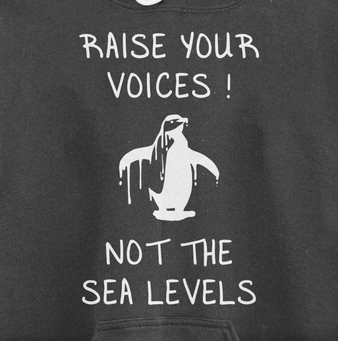 Raise Voices Not Sea Levels - Funny Climate Change Nature Pullover Hoodie