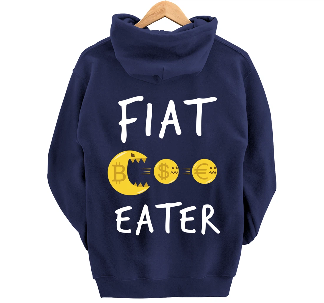 Funny Bitcoin Design - Cryptocurrency Comic Business Money Pullover Hoodie