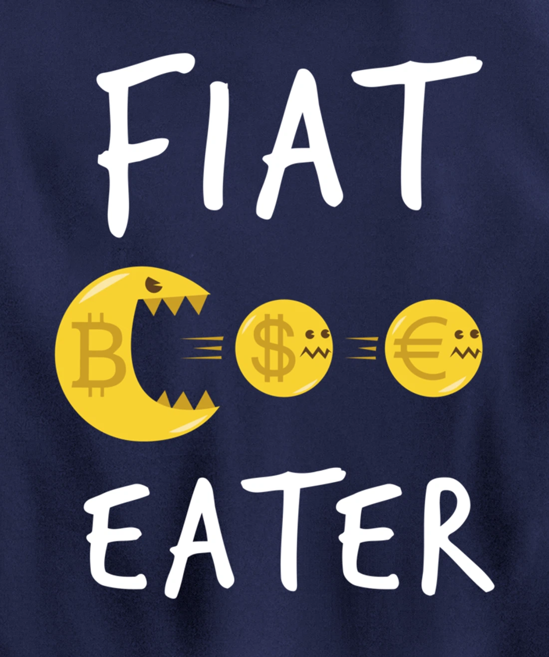 Funny Bitcoin Design - Cryptocurrency Comic Business Money Pullover Hoodie