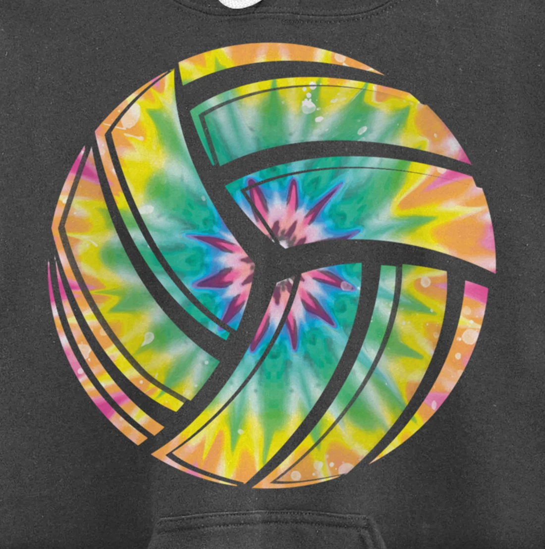 Volleyball stuff attire tie dye gift for a teen girl player Pullover Hoodie