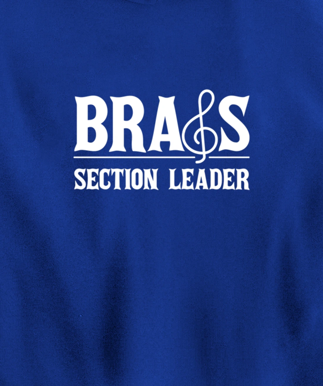 Section Leader Vintage Marching Band Brass Note Pullover Hoodie