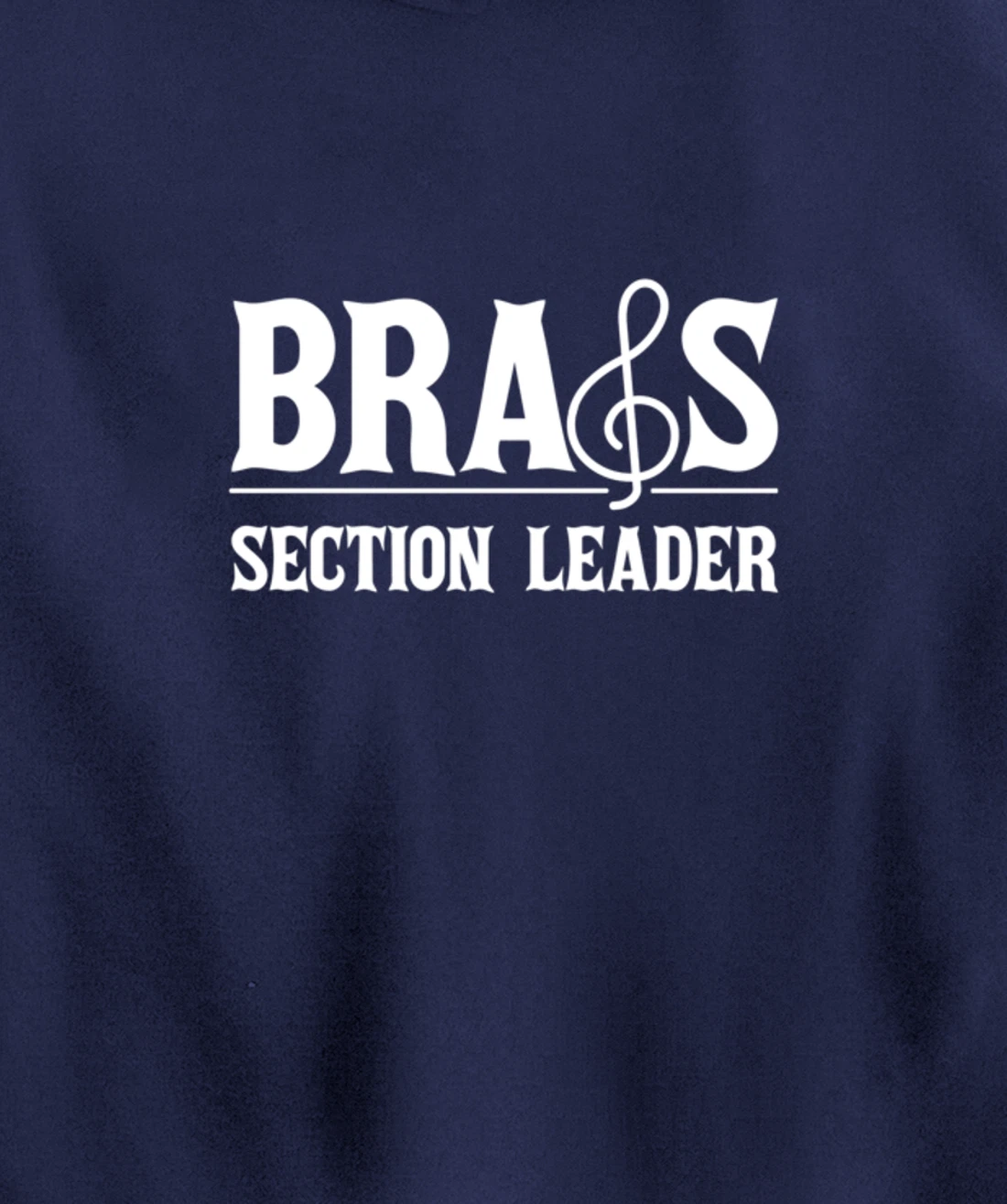 Section Leader Vintage Marching Band Brass Note Pullover Hoodie