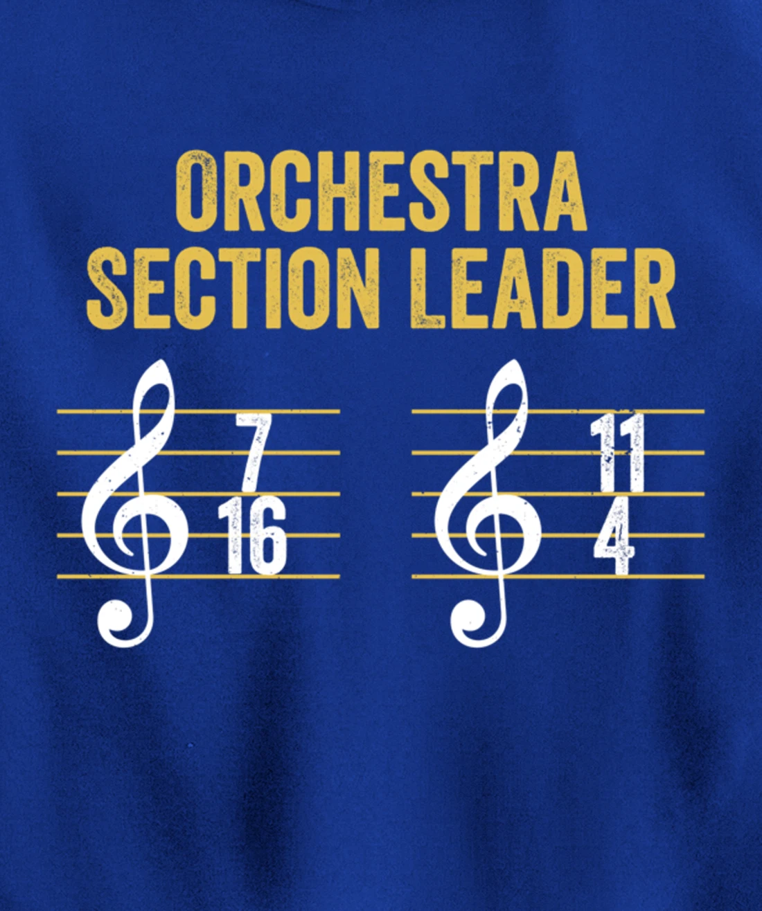 Best Section Leader Symphony Vintage Orchestra Notes Pullover Hoodie