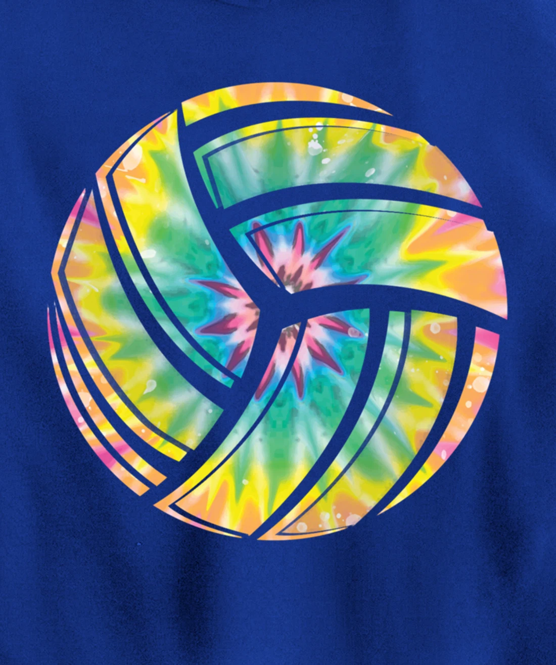 Volleyball stuff attire tie dye gift for a teen girl player Pullover Hoodie