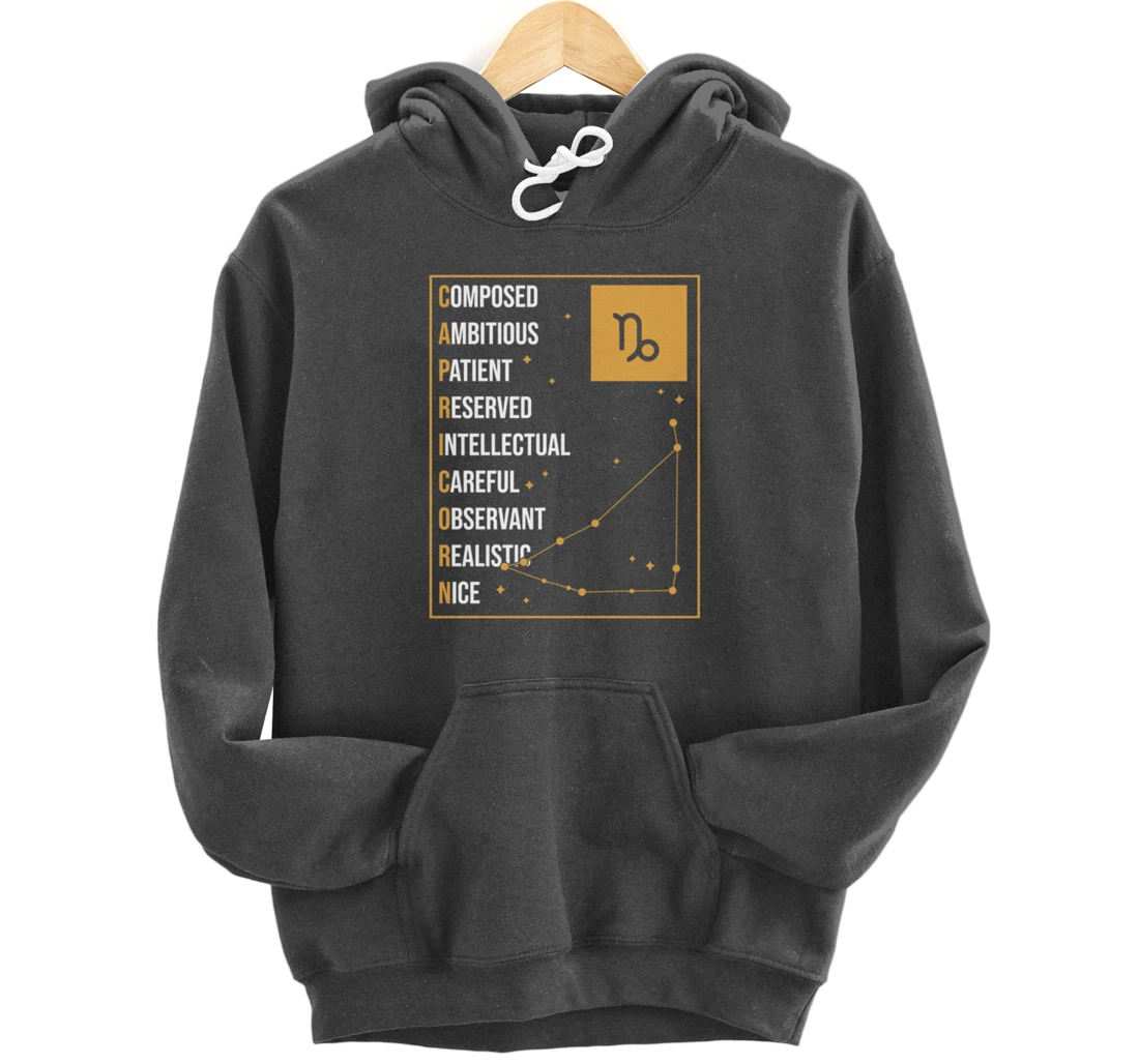 Capricorn Facts Apparel Funny Horoscope Astrology Pullover Hoodie