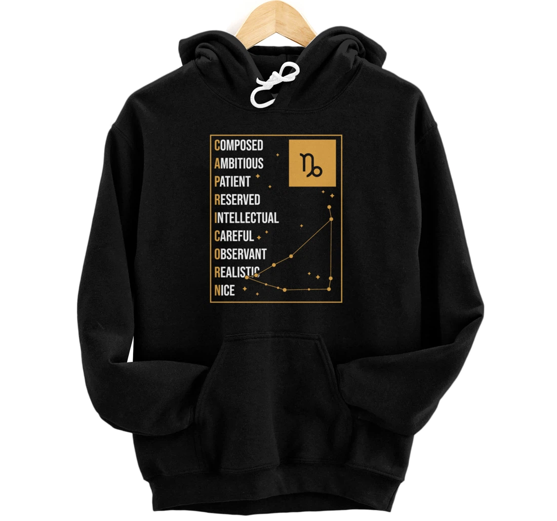 Capricorn Facts Apparel Funny Horoscope Astrology Pullover Hoodie