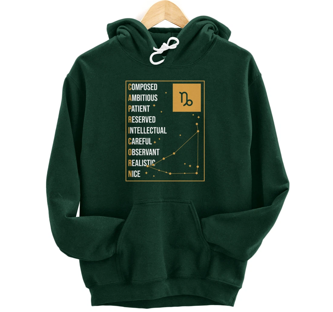 Capricorn Facts Apparel Funny Horoscope Astrology Pullover Hoodie