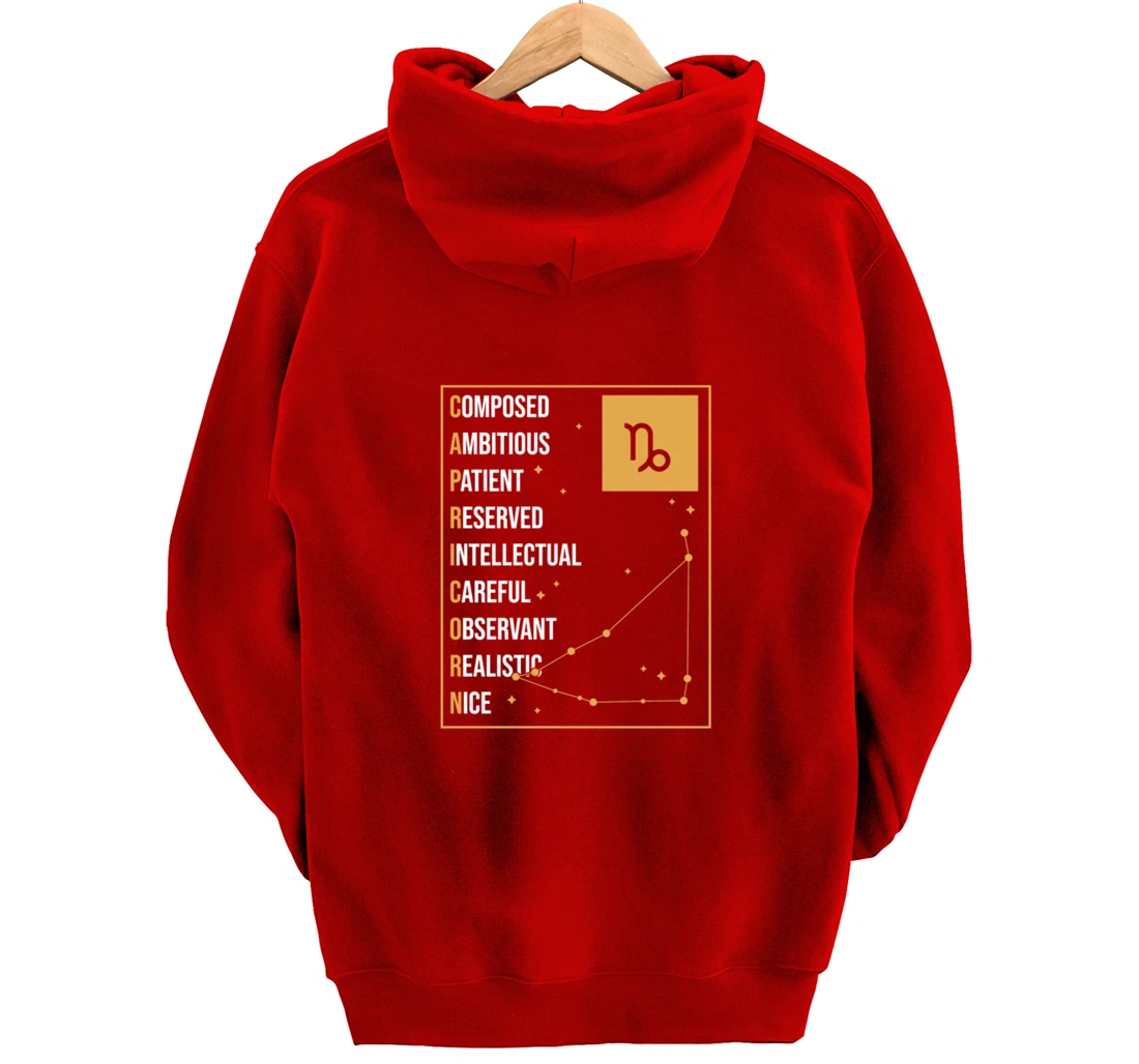 Capricorn Facts Apparel Funny Horoscope Astrology Pullover Hoodie