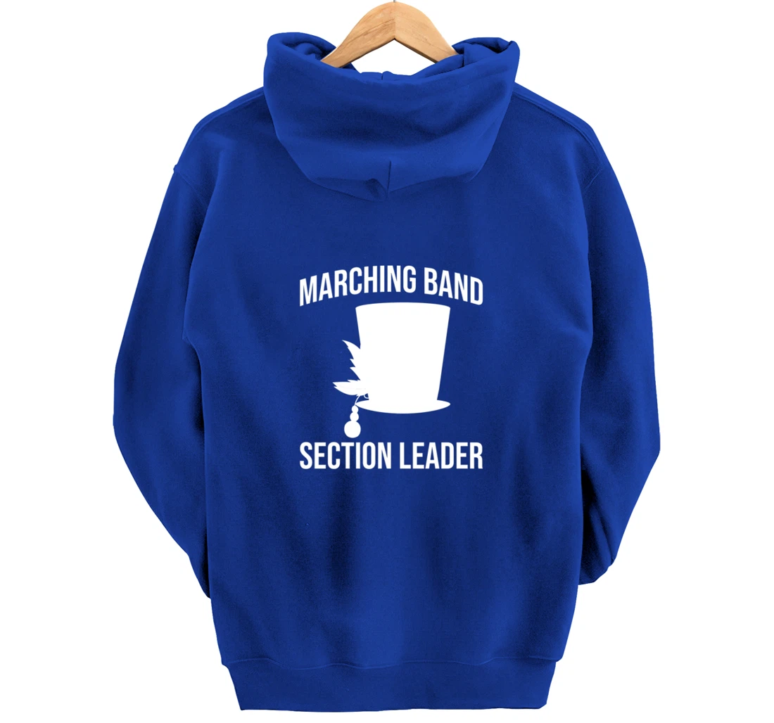 Section Leader Awesome Marching Band Hat Musician Pullover Hoodie