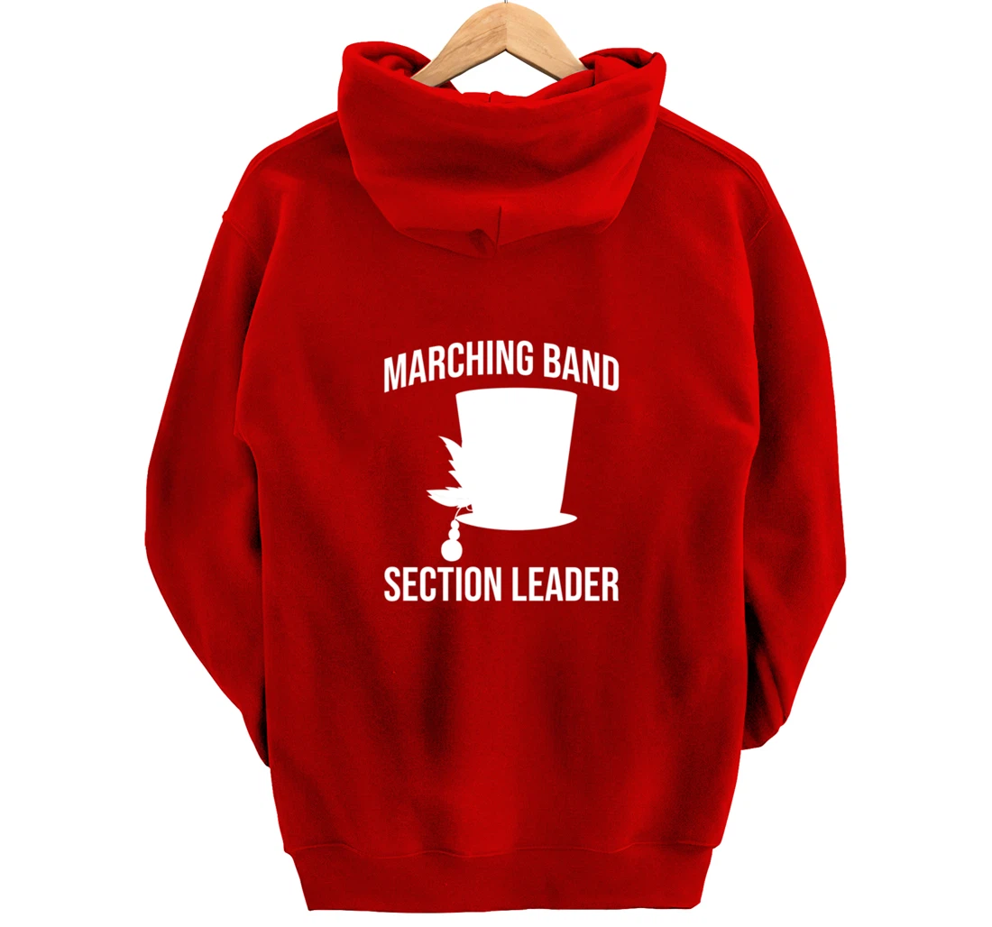 Section Leader Awesome Marching Band Hat Musician Pullover Hoodie