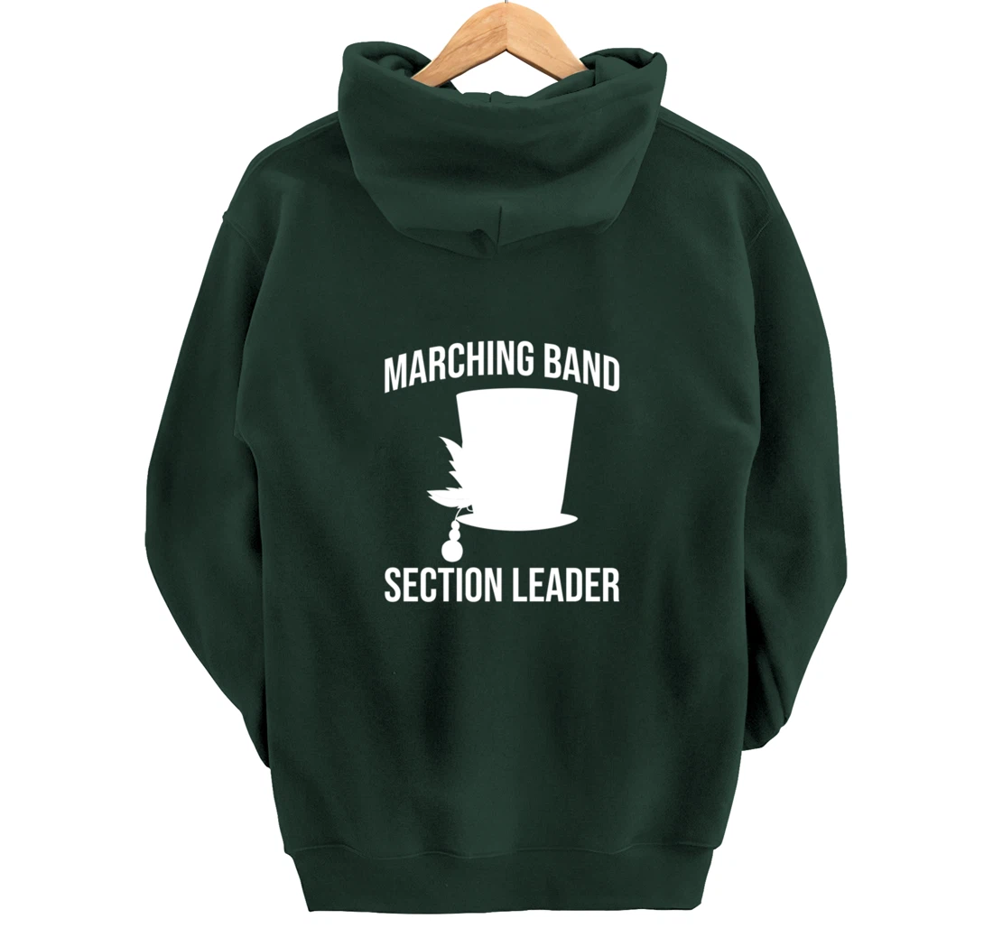 Section Leader Awesome Marching Band Hat Musician Pullover Hoodie