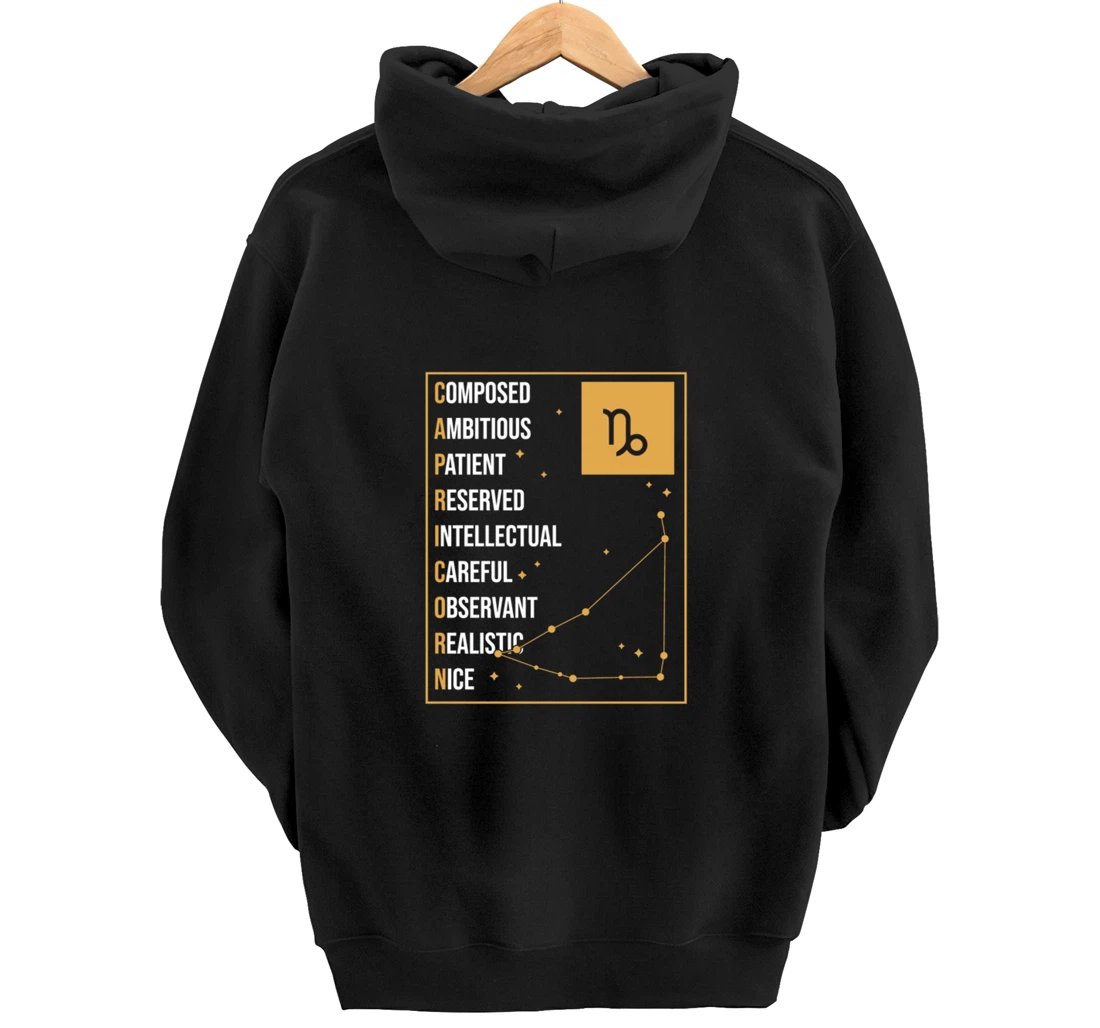 Capricorn Facts Apparel Funny Horoscope Astrology Pullover Hoodie
