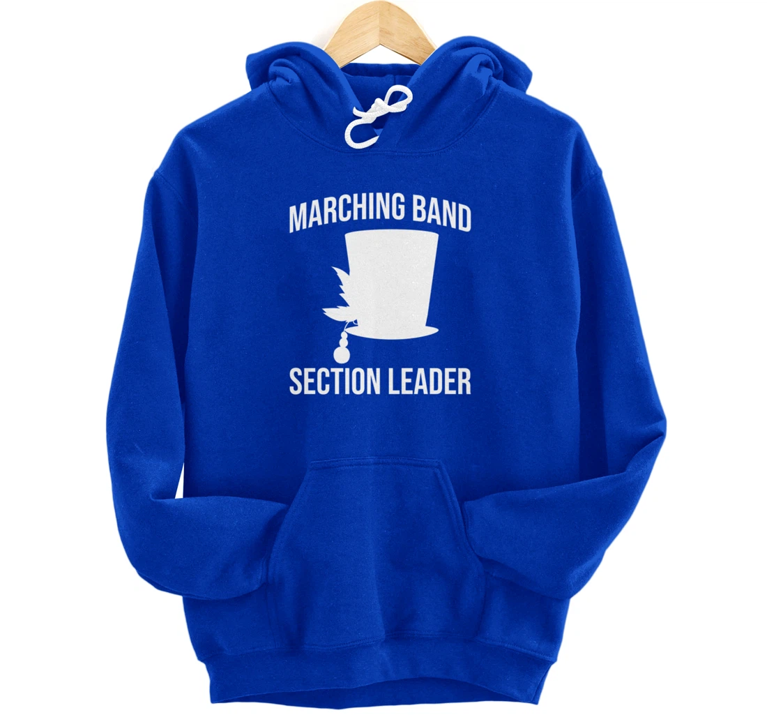 Section Leader Awesome Marching Band Hat Musician Pullover Hoodie