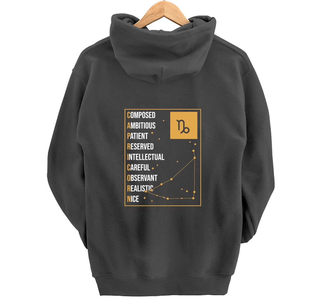 Capricorn Facts Apparel Funny Horoscope Astrology Pullover Hoodie