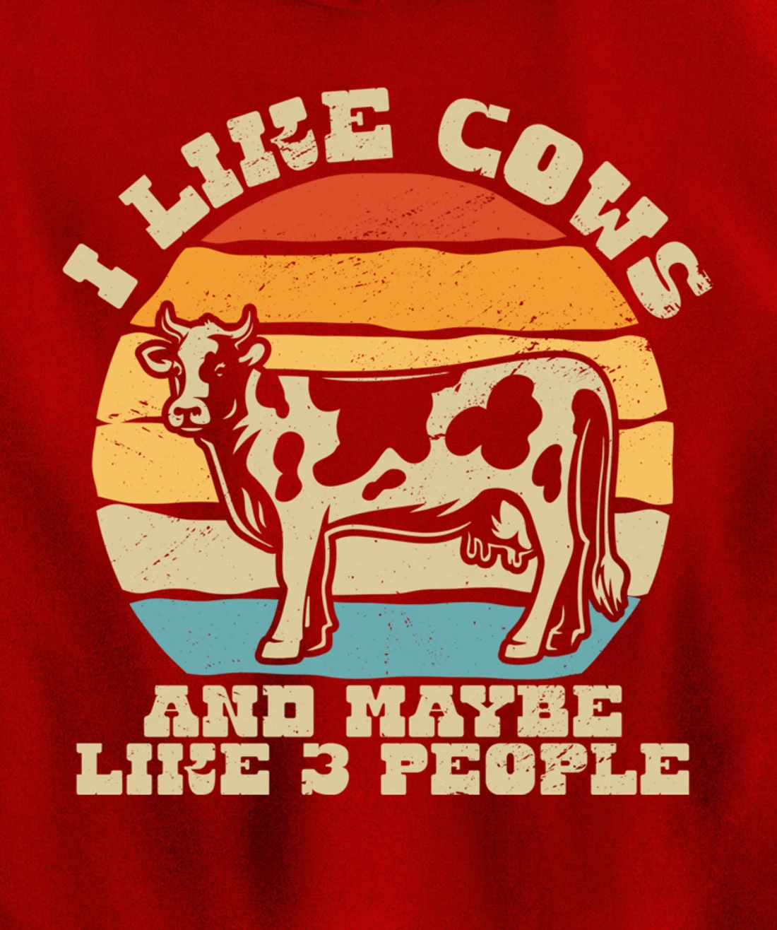 I like cows and maybe 3 people farmers too Pullover Hoodie