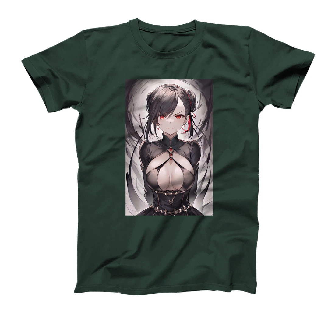 Gothic Anime Girl Aesthetic Japanese Waifu T-Shirt