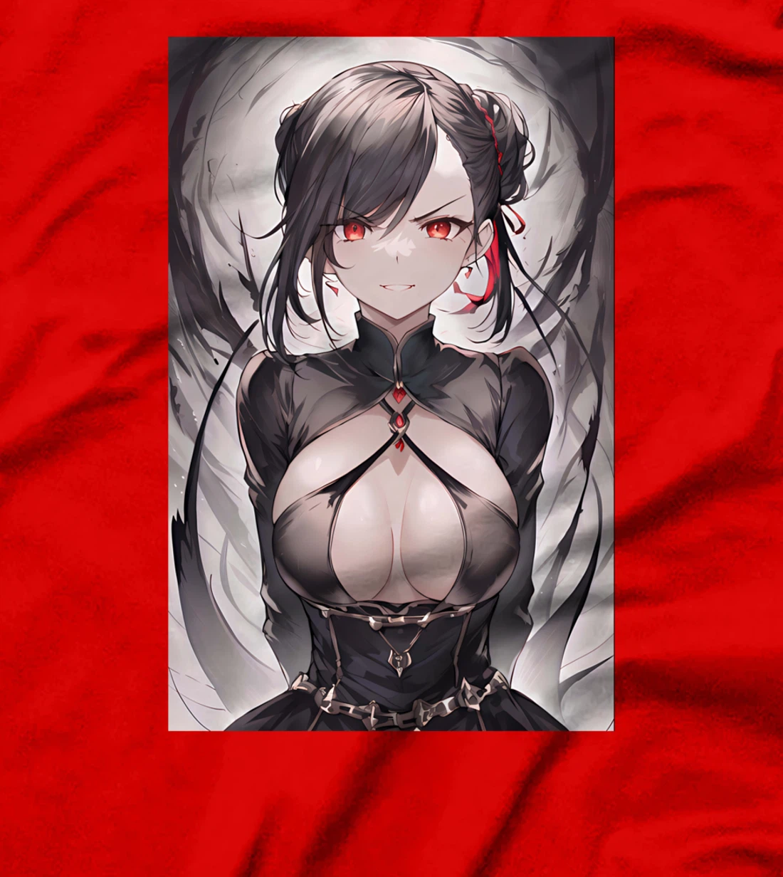 Gothic Anime Girl Aesthetic Japanese Waifu T-Shirt