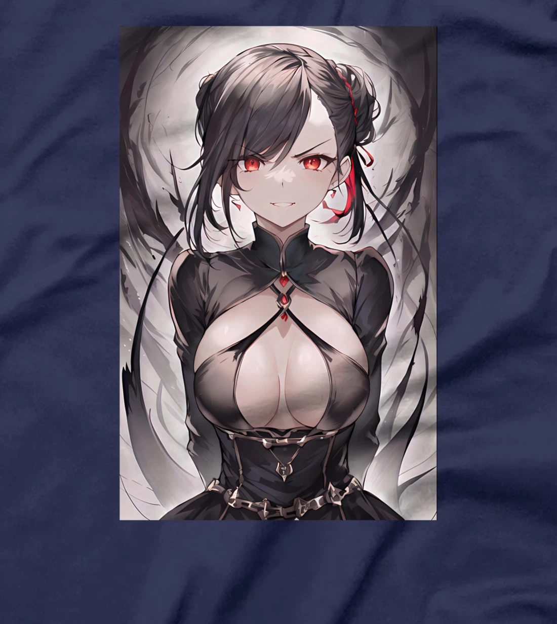 Gothic Anime Girl Aesthetic Japanese Waifu T-Shirt