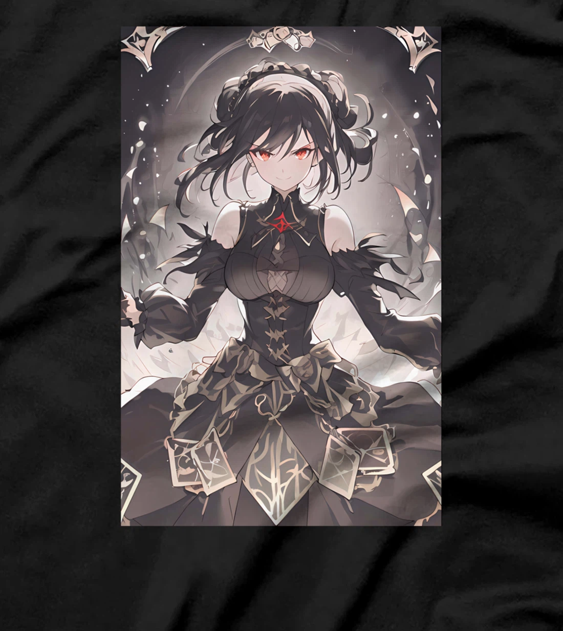Aesthetic Goth Anime Girl Soft Grunge Gothic Waifu T-Shirt