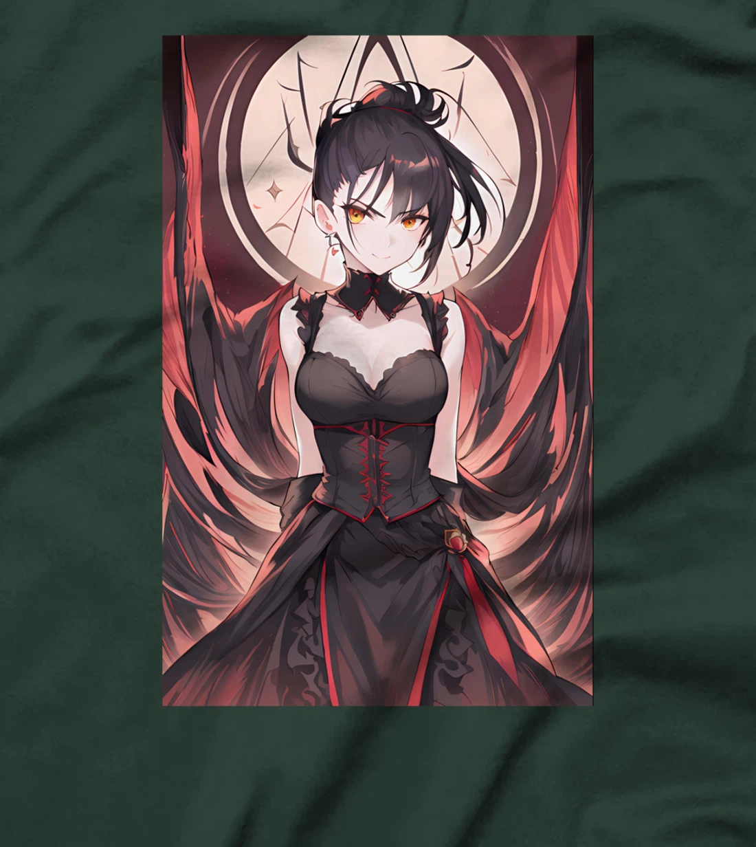 Japanese Waifu Gothic Anime Girl Aesthetic Soft Grunge T-Shirt