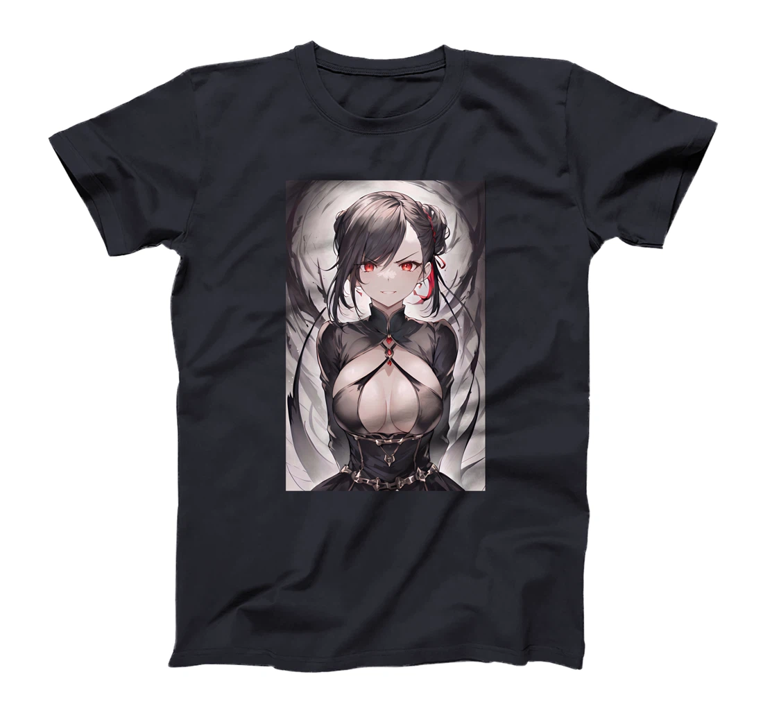 Gothic Anime Girl Aesthetic Japanese Waifu T-Shirt