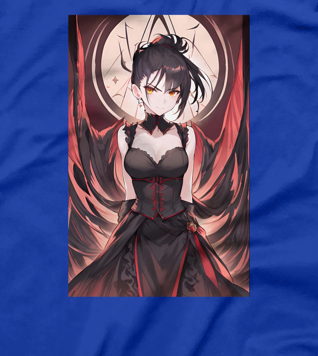 Japanese Waifu Gothic Anime Girl Aesthetic Soft Grunge T-Shirt