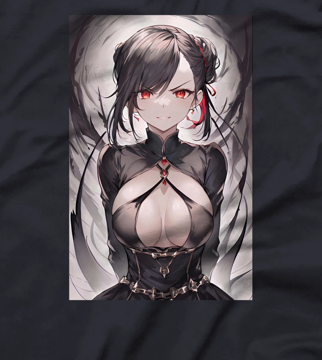 Gothic Anime Girl Aesthetic Japanese Waifu T-Shirt