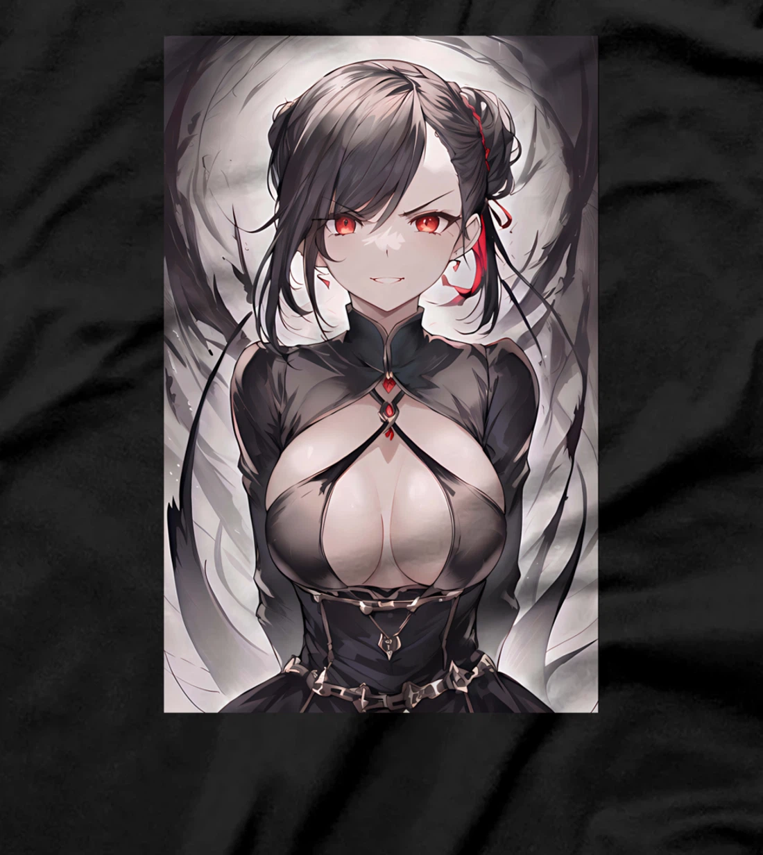 Gothic Anime Girl Aesthetic Japanese Waifu T-Shirt