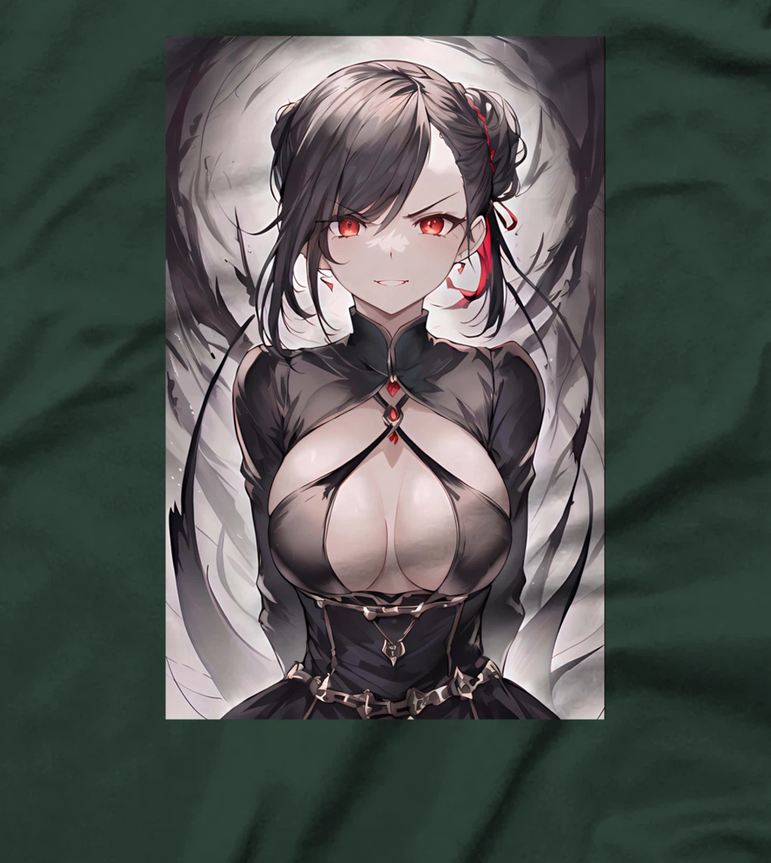 Gothic Anime Girl Aesthetic Japanese Waifu T-Shirt
