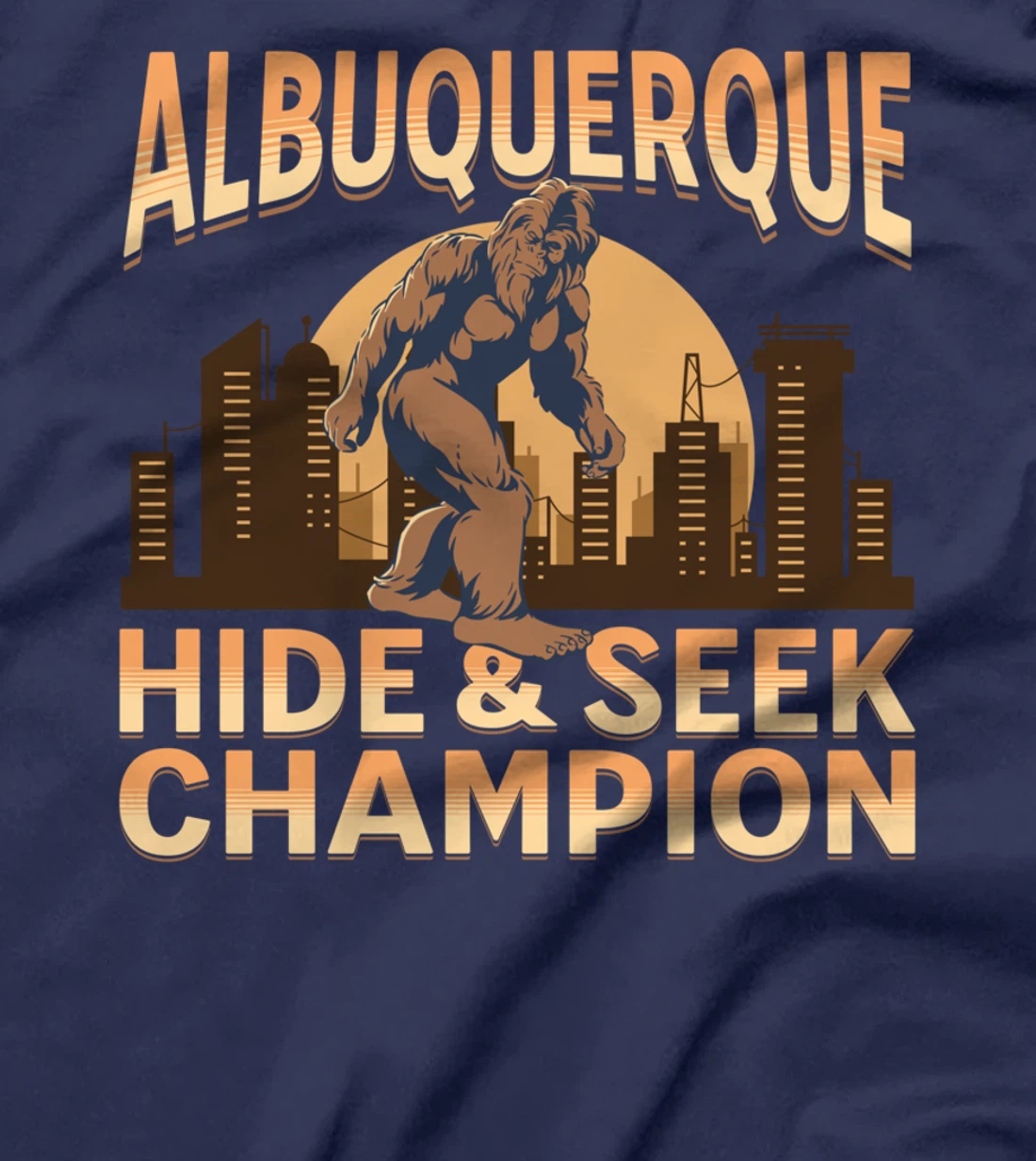 Albuquerque Bigfoot City Sunset Champ T-Shirt