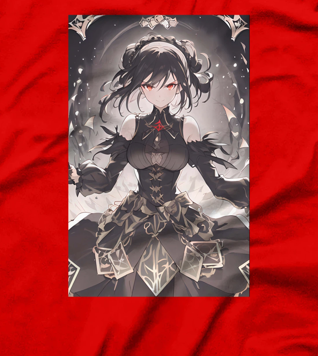 Aesthetic Goth Anime Girl Soft Grunge Gothic Waifu T-Shirt