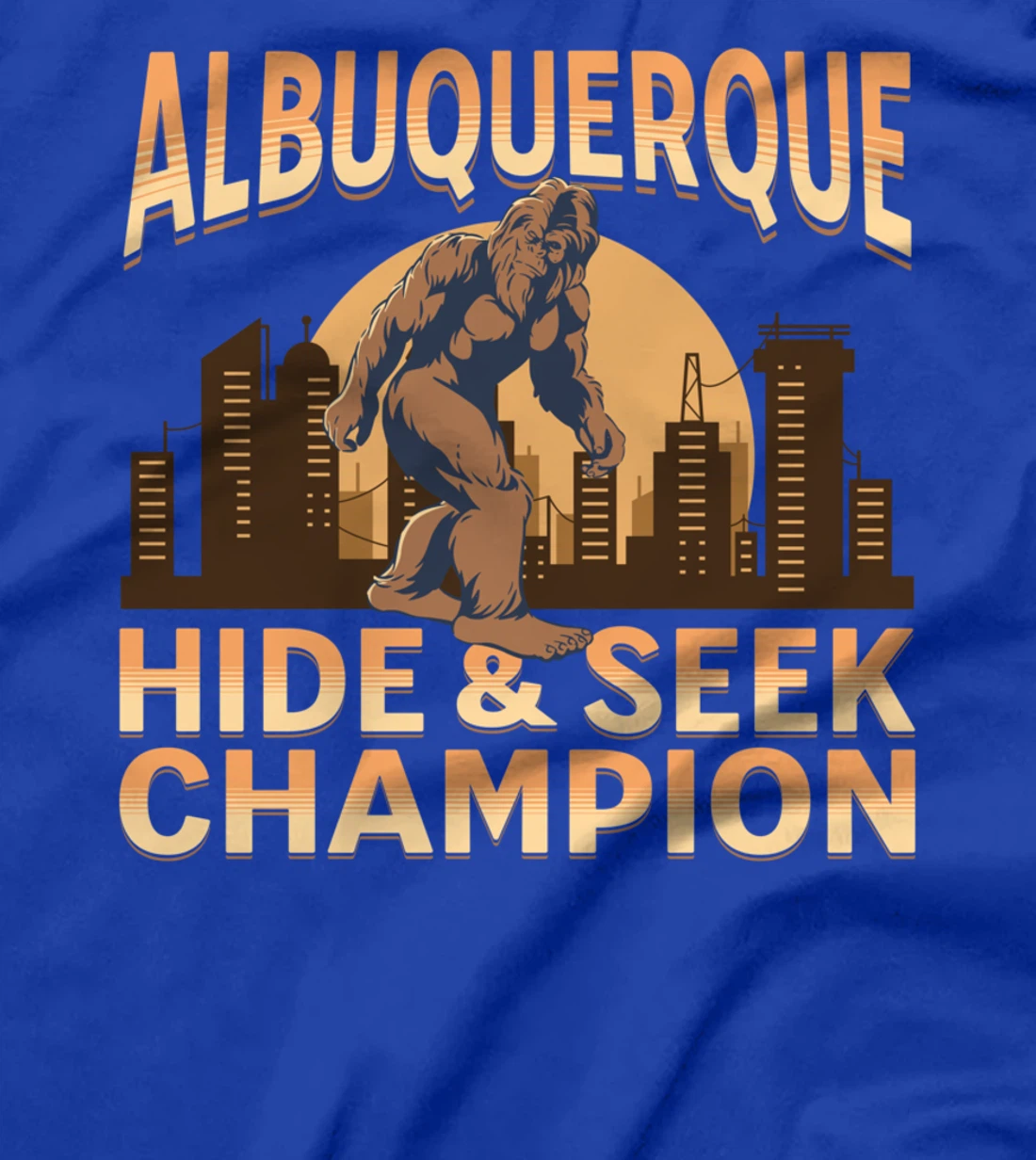 Albuquerque Bigfoot City Sunset Champ T-Shirt