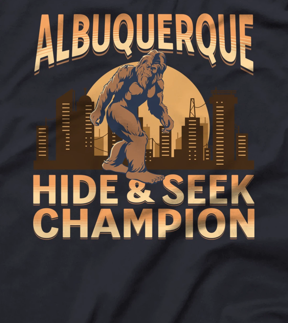 Albuquerque Bigfoot City Sunset Champ T-Shirt