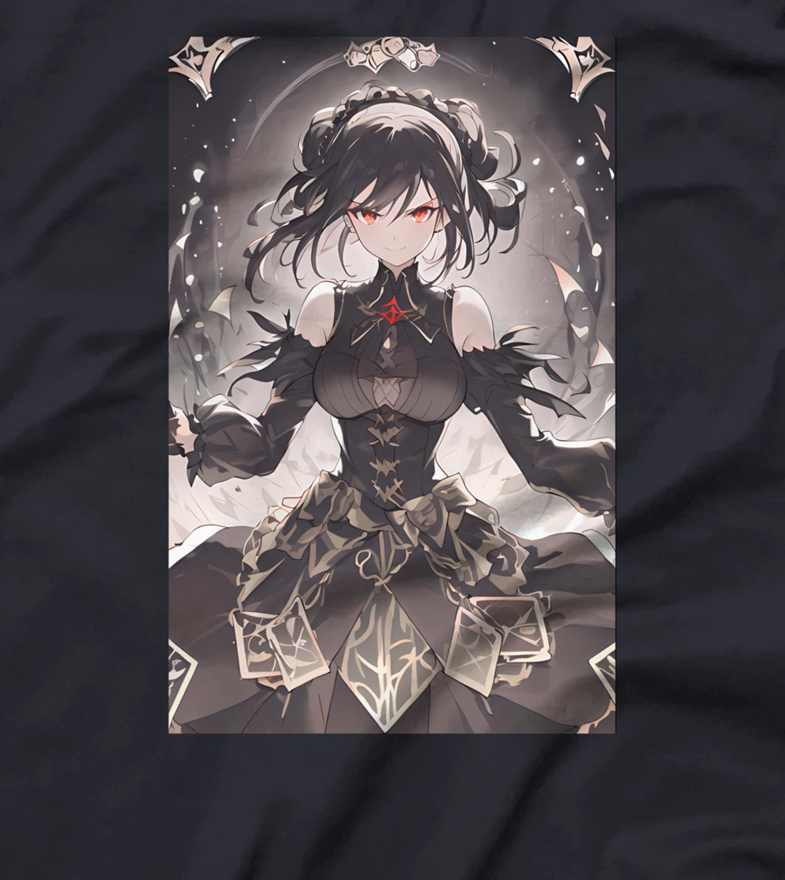 Aesthetic Goth Anime Girl Soft Grunge Gothic Waifu T-Shirt