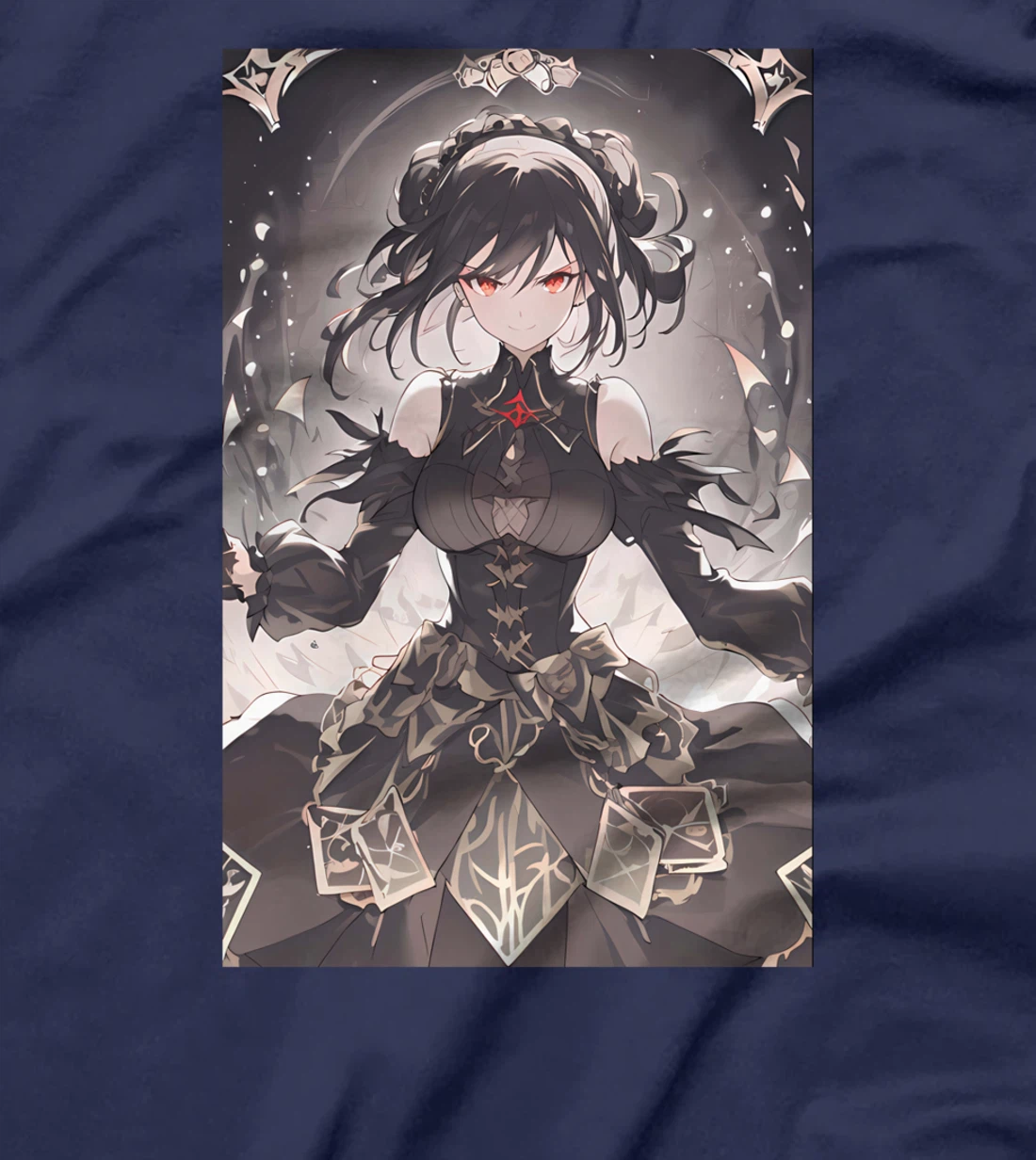 Aesthetic Goth Anime Girl Soft Grunge Gothic Waifu T-Shirt
