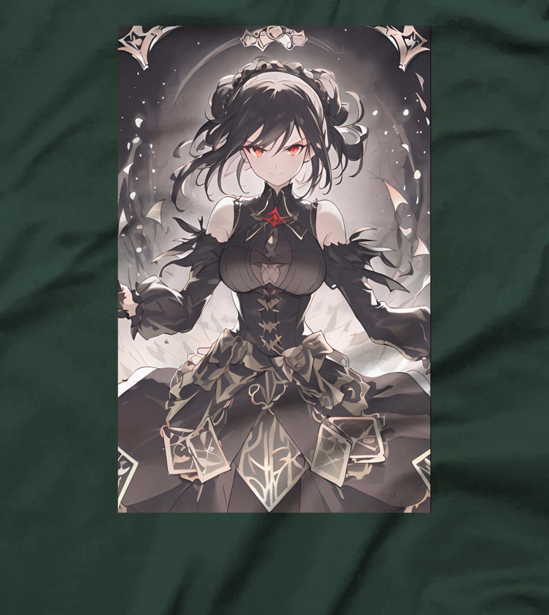 Aesthetic Goth Anime Girl Soft Grunge Gothic Waifu T-Shirt