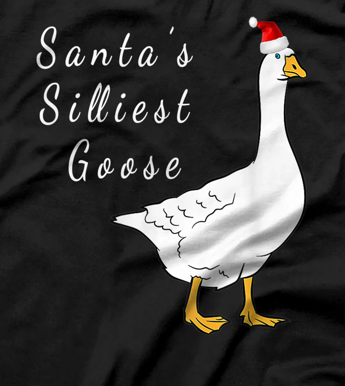 Santa’s silliest goose tacky Funny Christmas T-Shirt, Women T-Shirt