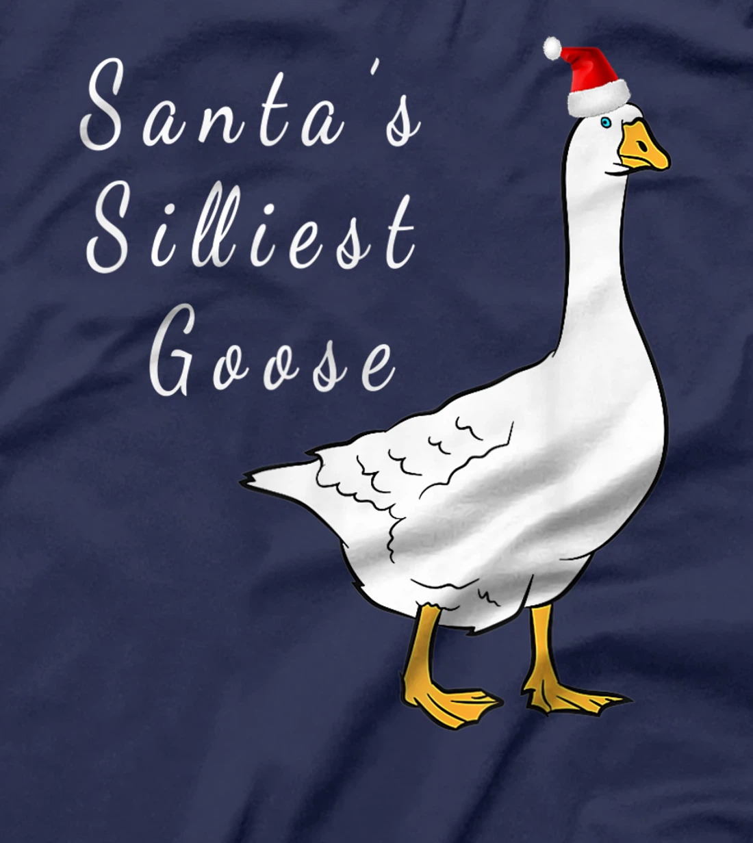 Santa’s silliest goose tacky Funny Christmas T-Shirt, Women T-Shirt